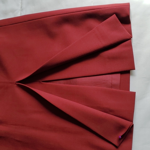 COPY - TALBOTS Burgundy Pencil Skirt Petite - Picture 3 of 7
